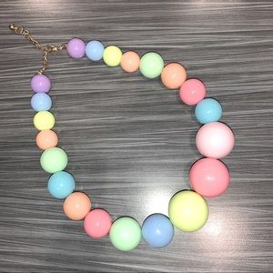 Pastel Rainbow Large Bauble Necklace